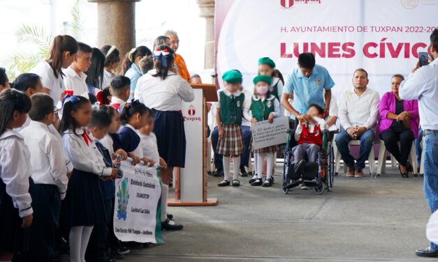 Tuxpan: Realizan Lunes Cívico por el Día Internacional de las Personas con Discapacidad