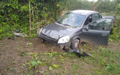 Educadora de Tuxpan Sufre Accidente por Esquivar a un Perro en la Carretera Álamo-Tuxpan