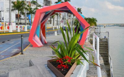 Remozan espacios públicos en el malecón de Tuxpan para embellecer la ciudad