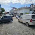 Colisión vehicular en el centro de Tuxpan: conductora ignora señal de alto