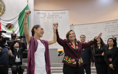 POR PRIMERA VEZ EN LA HISTORIA, UNA MUJER GOBERNADORA; ROCÍO NAHLE RINDE PROTESTA