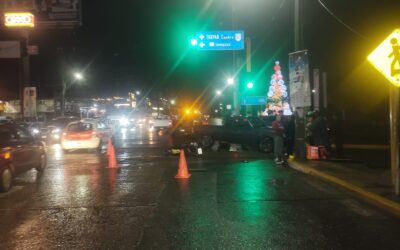 Cóbarde huye tras provocar un choque frente a Liverpuente