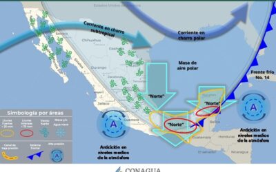 Tuxpan en Alerta Gris por evento de Norte muy fuerte a intenso y bajas temperaturas, por el paso del Frente Frío 14