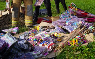 AUTORIDADES DESTRUYEN PIROTECNIA DECOMISADA POR ORDEN DEL PRESIDENTE MUNICIPAL