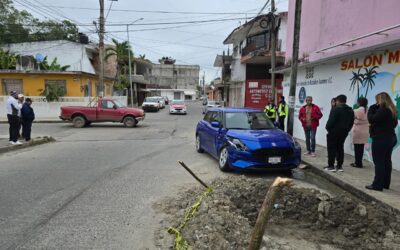 No respeta alto y causa accidente con daños materiales cuantiosos en la Zózimo Pérez