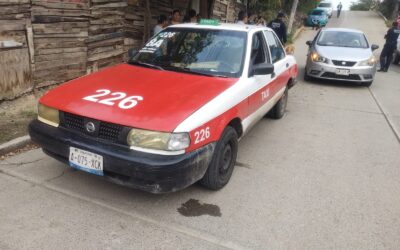 Choque por alcance deja una persona lesionada en la colonia Ochoa de Tuxpan