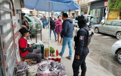 Nuevo operativo de retiro de vendedores ambulantes en calles de la zona centro de Tuxpan