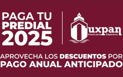 Viernes 3 de enero inicia cobro del Impuesto Predial en Tuxpan