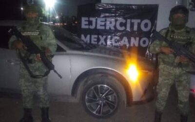 Ejército Mexicano y Guardia Nacional aseguran vehículo robado