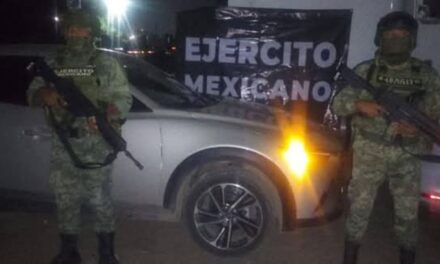 Ejército Mexicano y Guardia Nacional aseguran vehículo robado