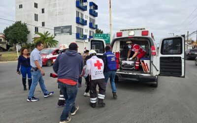Accidente vial en la Avenida Cuauhtémoc deja dos lesionados