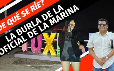 ¿De qué se ríe? La burla de la oficial de la Marina tras destrozar patrimonio de Tuxpan