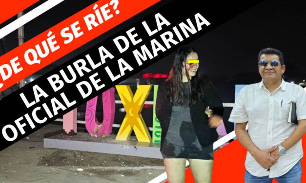 ¿De qué se ríe? La burla de la oficial de la Marina tras destrozar patrimonio de Tuxpan