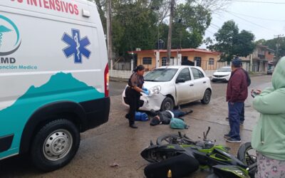 Accidente vehicular en Santiago de la Peña deja a una mujer lesionada