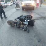 «Mañanero» en la López Mateos deja un motociclista lesionado