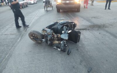 «Mañanero» en la López Mateos deja un motociclista lesionado