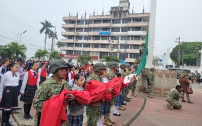 Tuxpan conmemoró el Día de la Bandera Nacional con orgullo y patriotismo