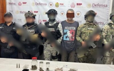 Sujeto es detenido en flagrancia en la colonia Centro