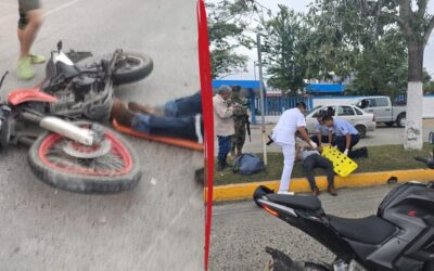 Dos Accidentes de «MORTALIKAS» en el Bulevar Maples Arce Dejan Lesionados