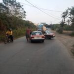 Chocan dos TAXIS en la carretera a COBOS