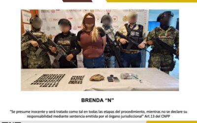 Capturan a mujer con droga en operativo conjunto en Zapote Gordo