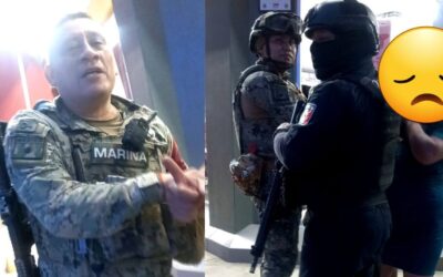 Abuso de autoridad en OXXO de Santiago de la Peña: Marino agrede a ciudadanos y presume impunidad