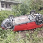 Marinero Frida sufre volcadura en la carretera Tuxpan-Cazones