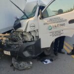 Aparatoso choque en la autopista Tuxpan-Tampico; conductor de Urban se habría dormido al volante