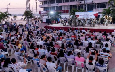 La Banda de Música de la VI Región Militar de la Secretaría de la Defensa Nacional ofreció maravilloso concierto en Tuxpan
