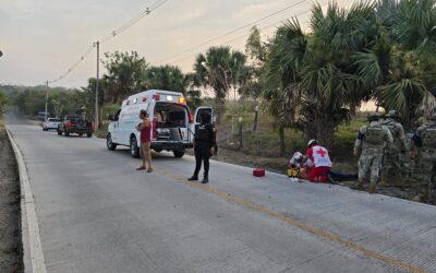 Dos heridos tras derrapar en motocicleta en la carretera a Juan Moza