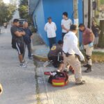 Accidente entre camioneta y motocicleta en la Murillo Vidal deja un lesionado