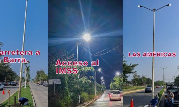 Cuadrillas del ayuntamiento dan mantenimiento y reactivan luminarias del alumbrado público