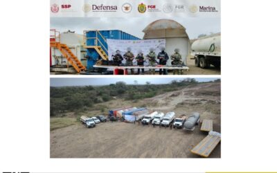 Aseguran vehículos y armamento en operativo conjunto en Tuxpan, Veracruz