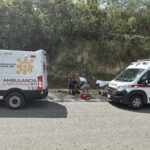 Mujer se arroja de motocicleta tras discusión con su pareja