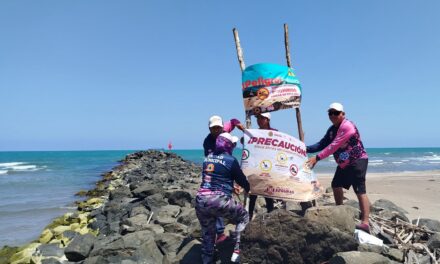 Se reitera el exhorto a vacacionistas de NO NADAR cerca de las escolleras