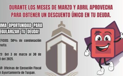 Gobierno de Tuxpan ofrece descuento  en adeudo predial de años anteriores