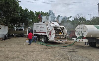 Fuego en las entrañas del camión de basura: Tuxpan arde un lunes cualquiera