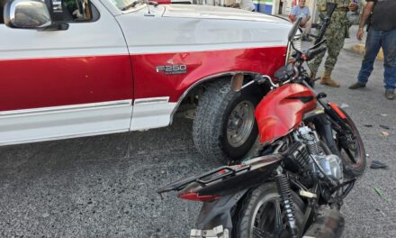 Motociclista lesionado en choque sobre la Avenida Las Américas, en Tuxpan