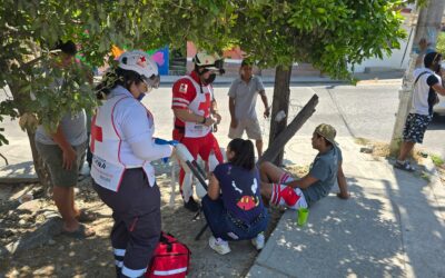 Motociclista lesionado tras accidente múltiple en el libramiento