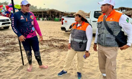 Refuerzan coordinación en playas de Tuxpan durante operativo Semana Santa 2025