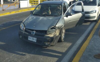 Conductor en estado de ebriedad provoca choque en el puente Tuxpan