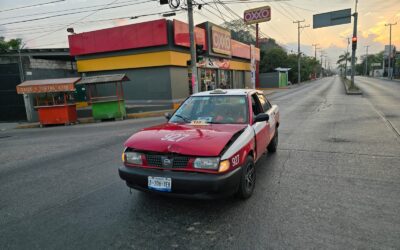 Taxistas se dieron duro en el Libramiento