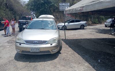 Colisión por maniobra de reversa en la colonia Las Granjas