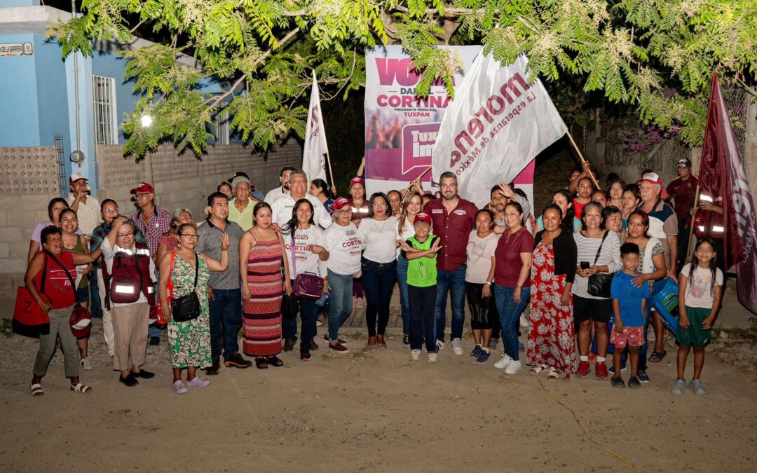 Daniel Cortina desata entusiasmo en Alto Lucero: “Tuxpan es lo que importa”