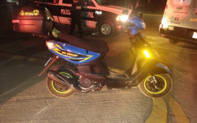 Motociclista derrapa en la Tuxpan-Tampico; se presume conducía en estado de ebriedad