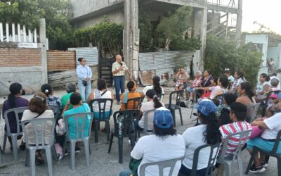 Juan Ramón Ganem se compromete con vecinos de la colonia Pisa Flores a rehabilitar vialidades y espacios deportivos