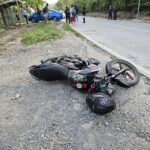 Motociclista lesionado tras choque con vehículo particular en Juana Moza
