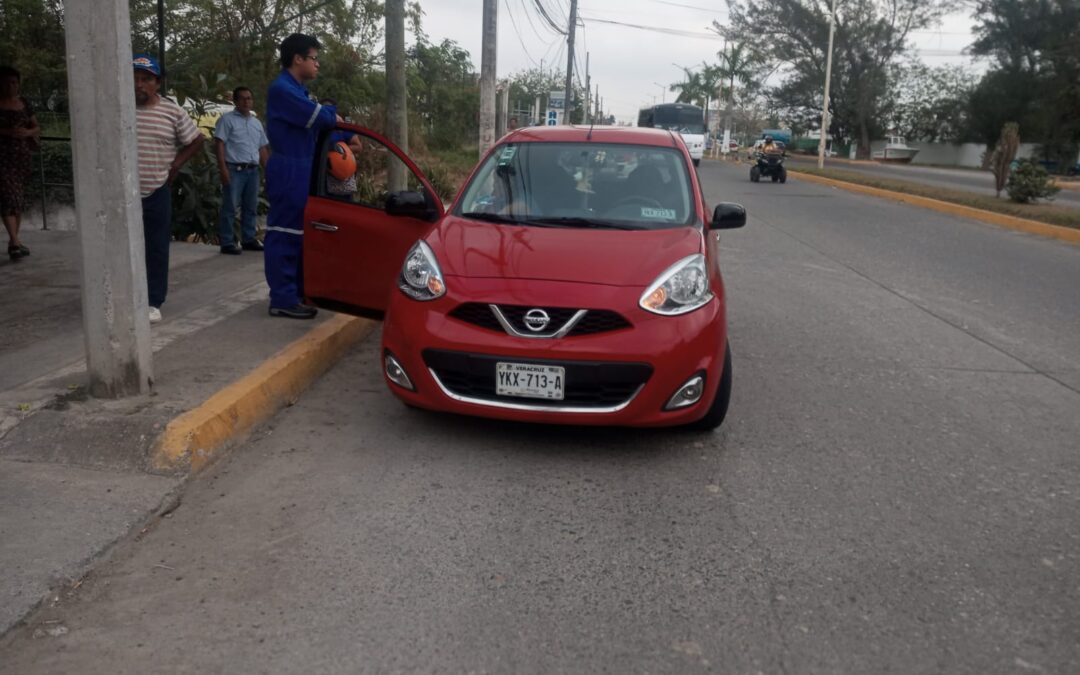 Motociclista resulta lesionado tras accidente en La Calzada