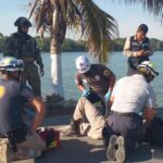Motociclista resulta lesionado tras derrapar frente a la escuela Tello