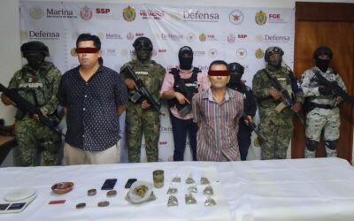 Detienen a dos personas y aseguran droga en operativo conjunto en la Benito Juárez